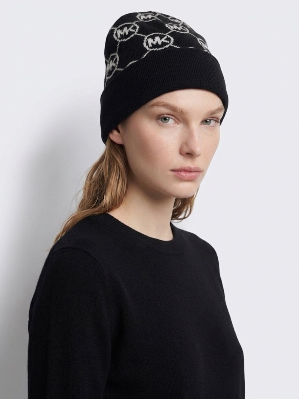 Michael Kors Beanie- Preloved (Black and White)